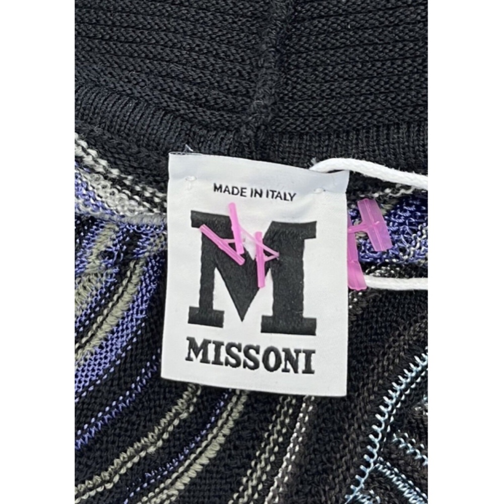 M Missoni Multicolor Abstract Patterned Knit Shor… - image 4